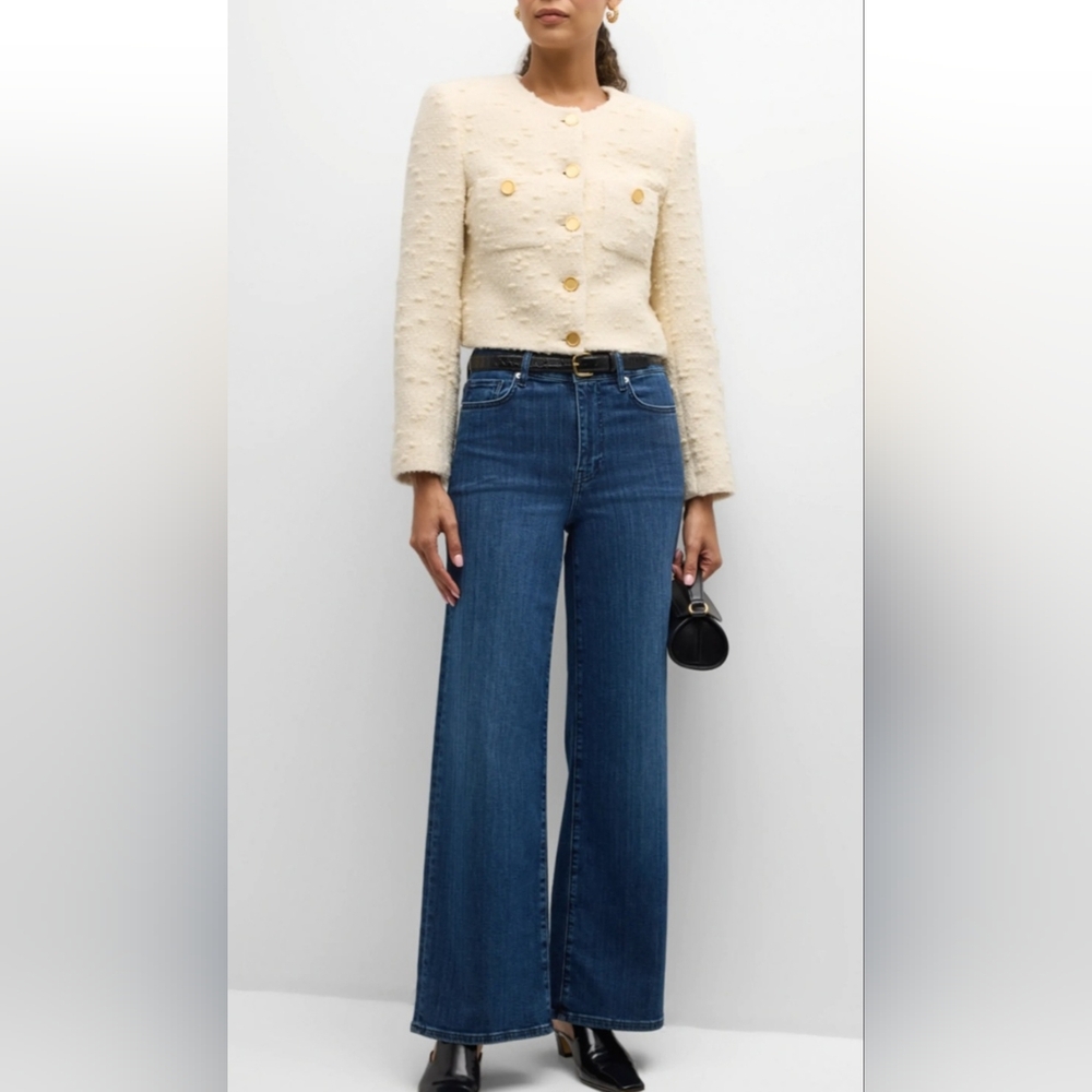 FRAMECropped Button-Front Jacket - Picture 4 of 4
